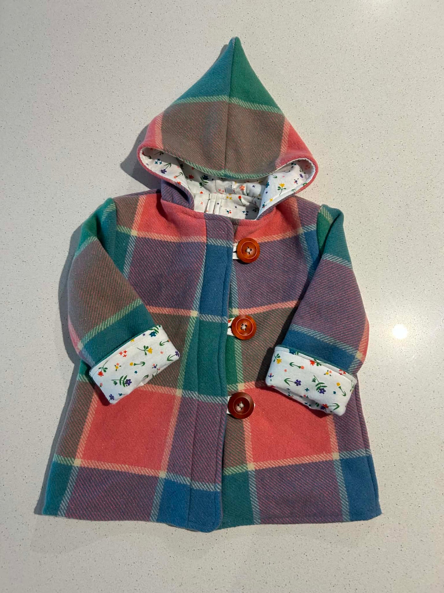 Size 3 Pixie Hood Wool Coat