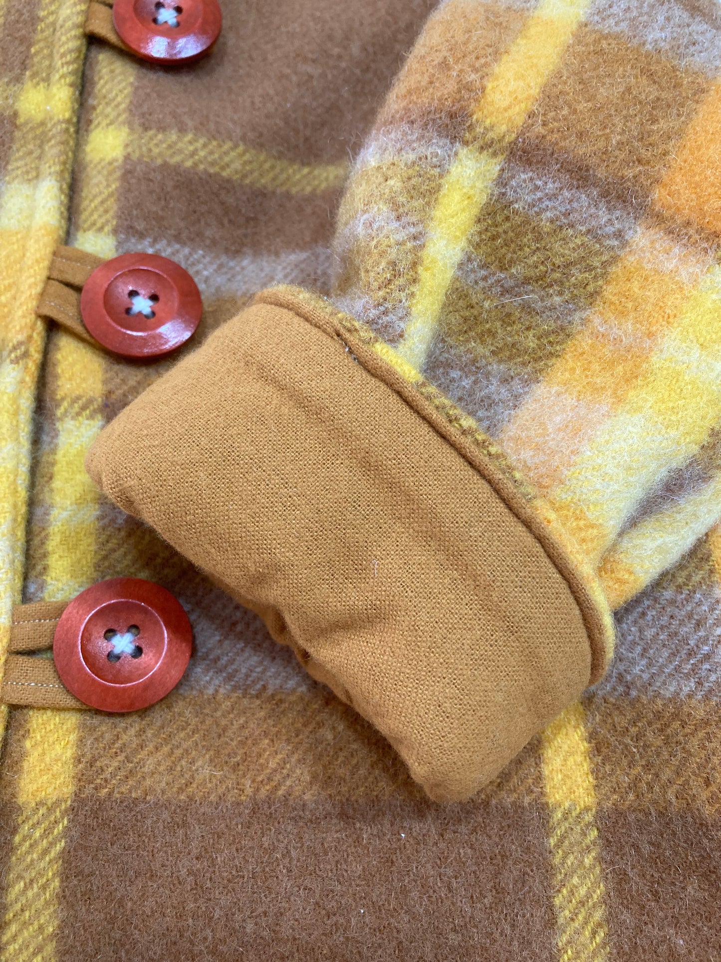 Size 3 Round Hood Wool Coat
