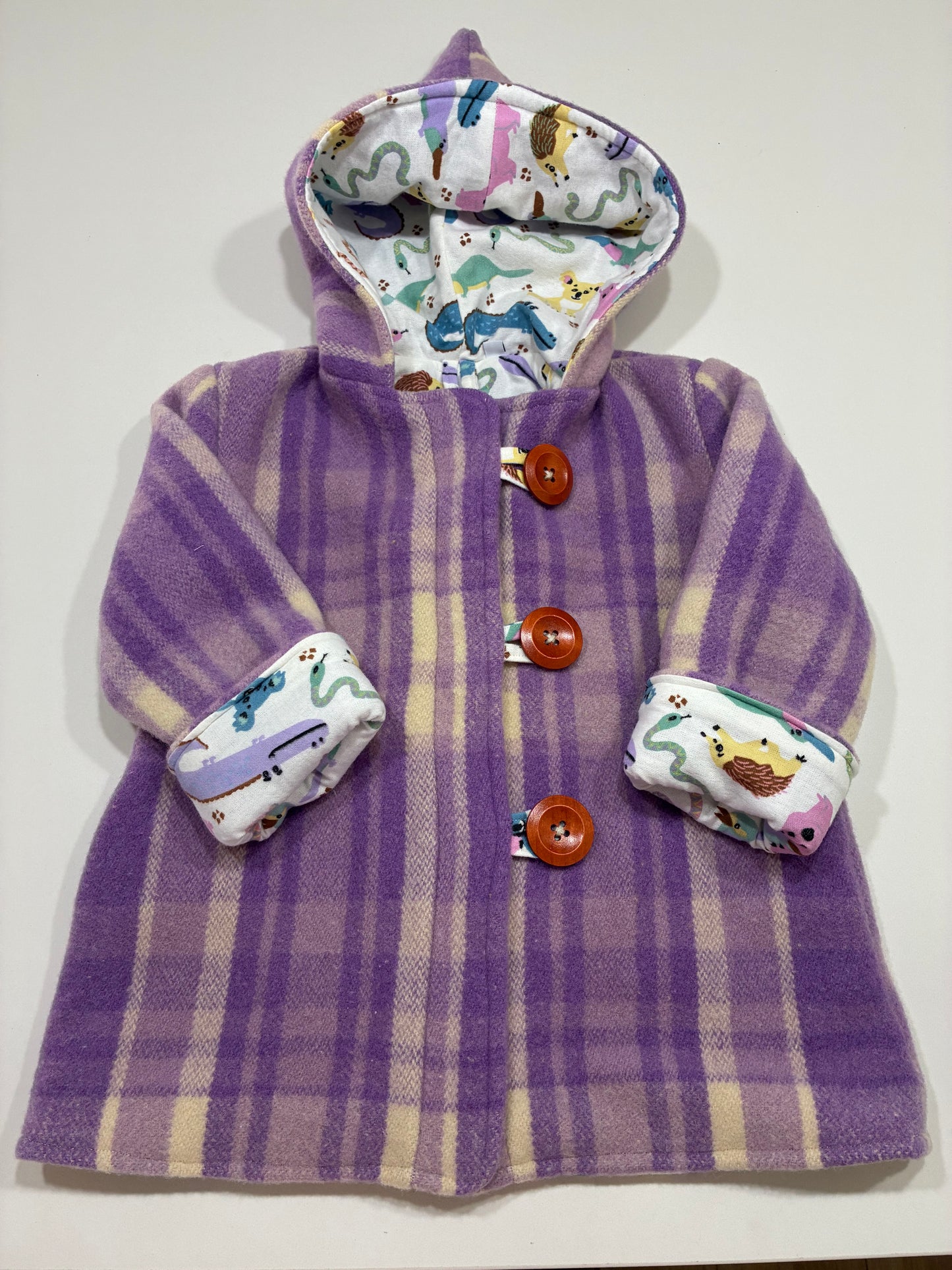 Size 3 Pixie Hood Wool Coat