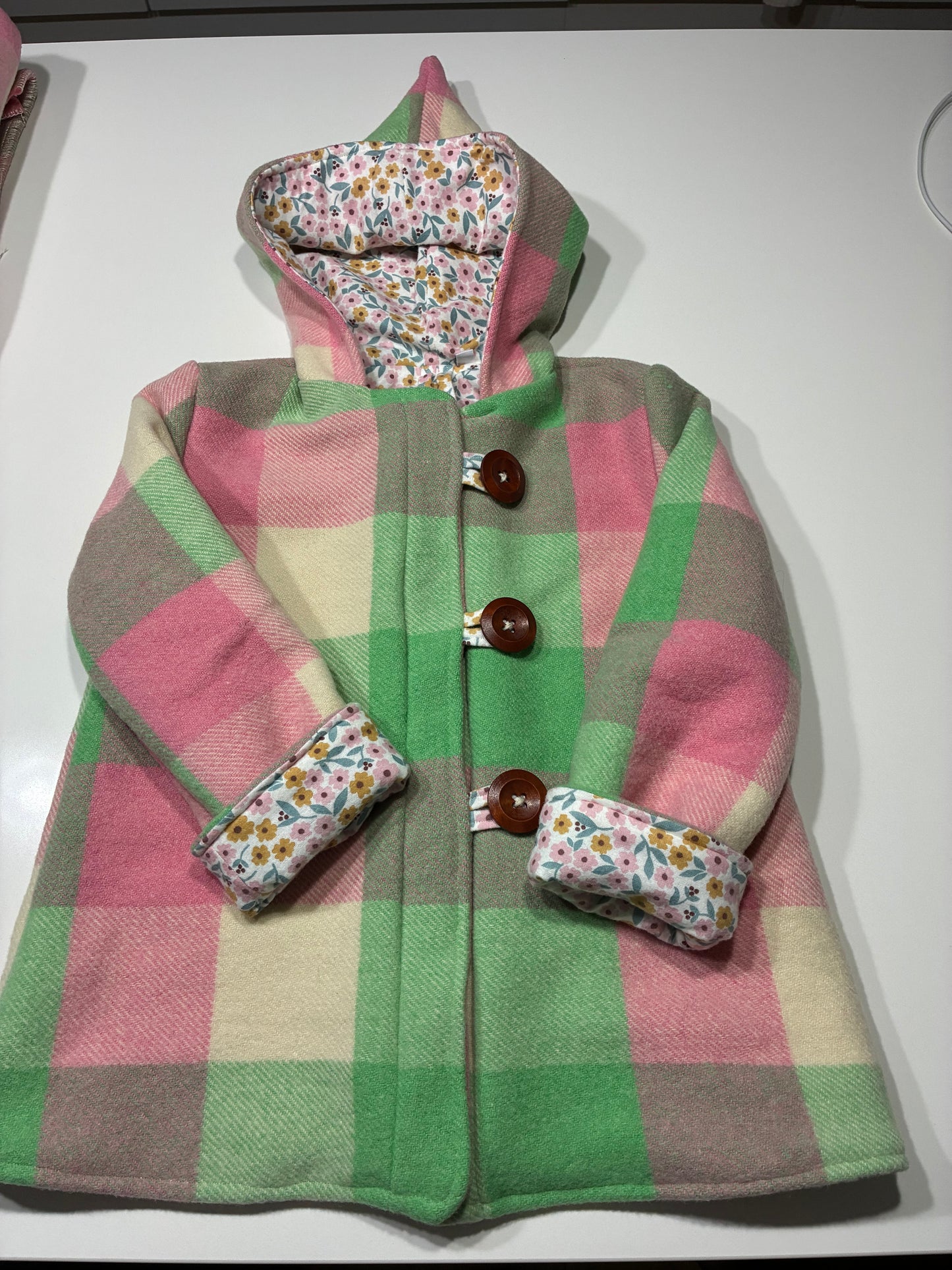 Size 2 Pixie Hood Wool Coat