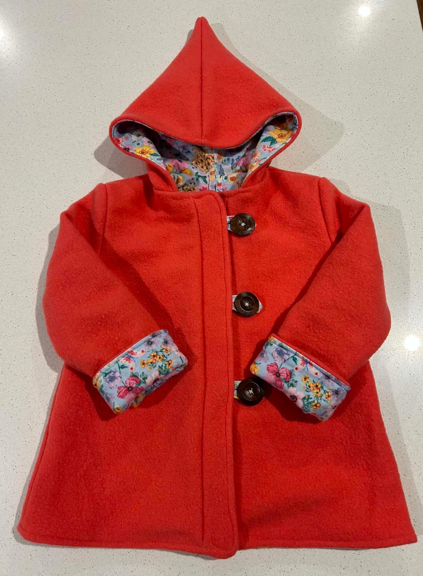 Size 5 Pixie Hood Wool Coat