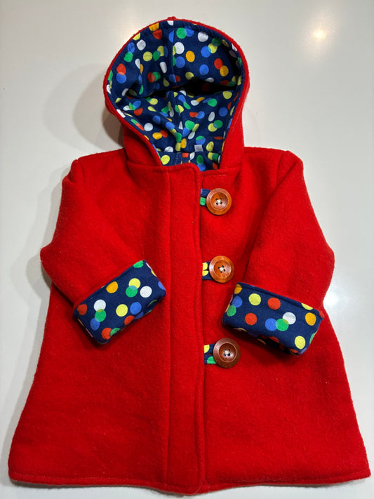 Size 2 Pixie Hood Wool Coat