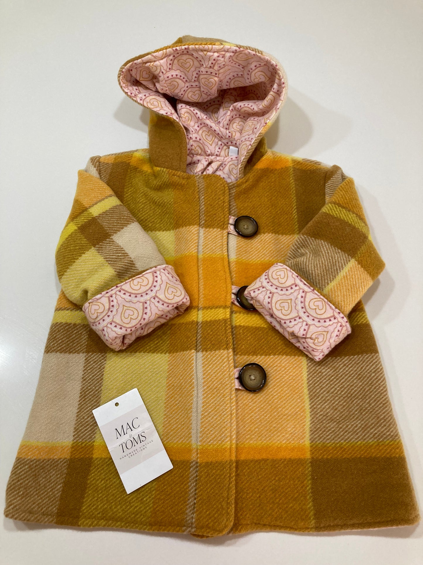 Size 2 Round Hood Wool Coat