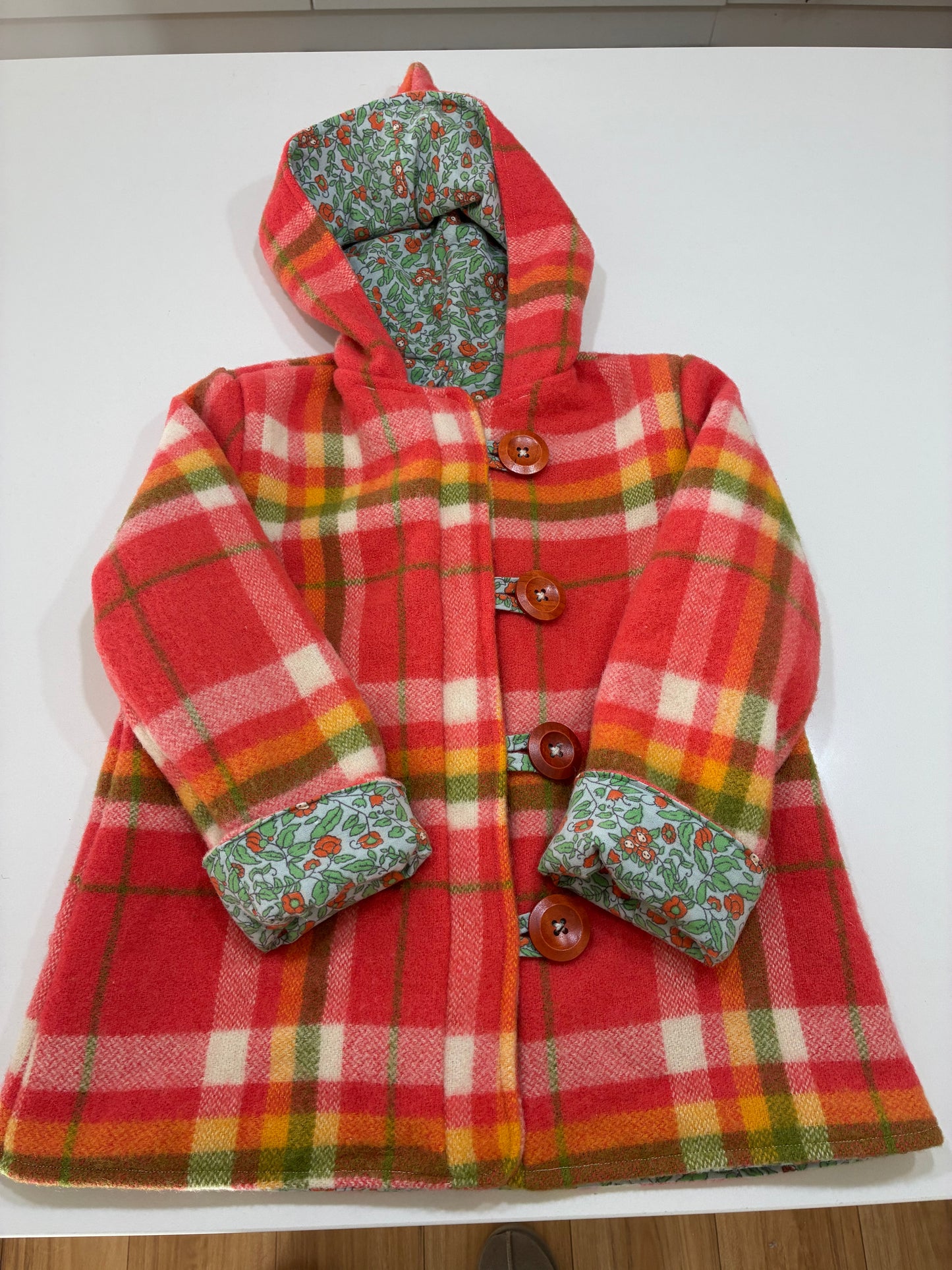 Size 3 Pixie Hood Wool Coat