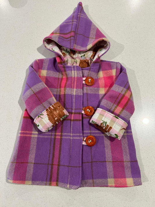 Size 3 Pixie Hood Wool Coat