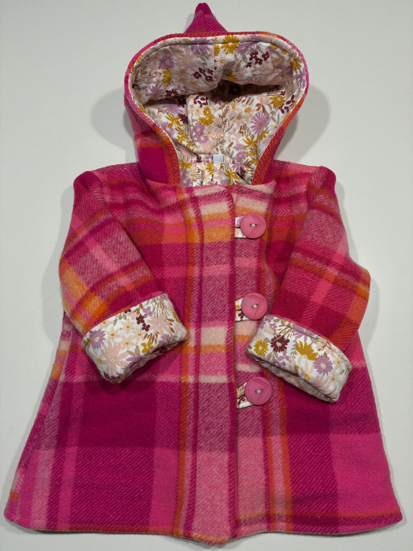 Size 1 Pixie Hood Wool Coat