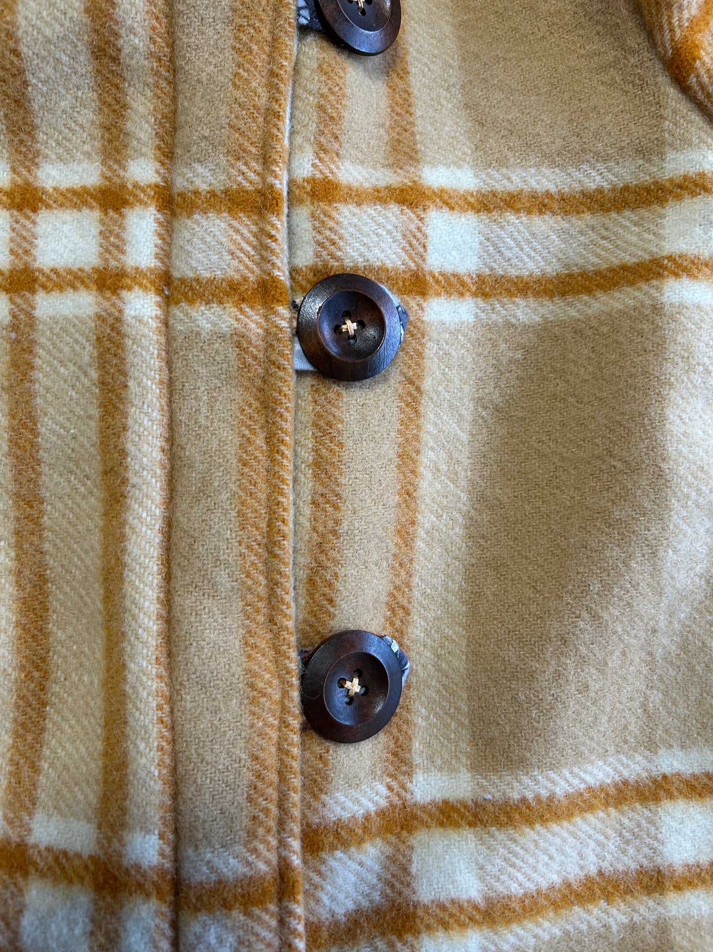 Size 5 Round Hood Wool Coat