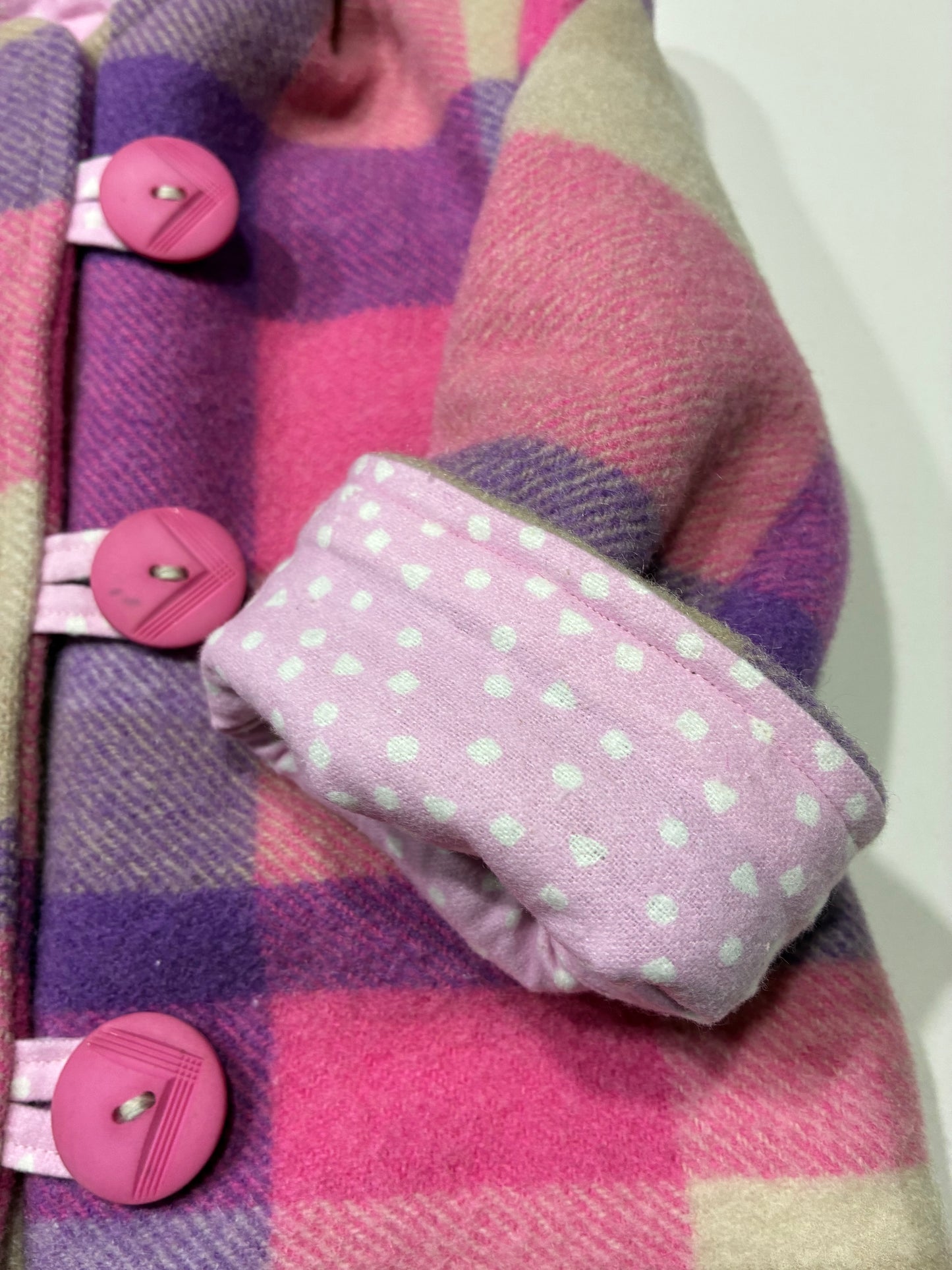 Size 1 Round Hood Wool Coat