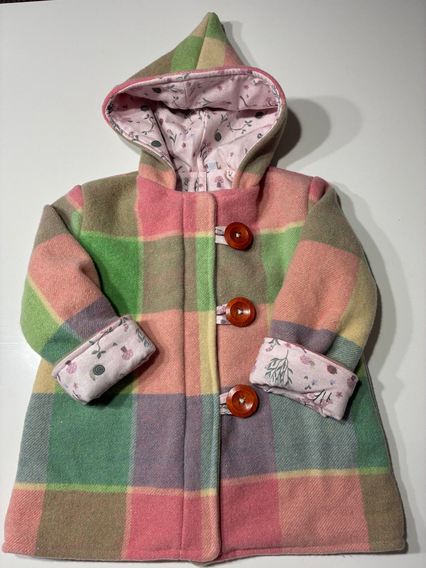 Size 3 Pixie Hood Wool Coat