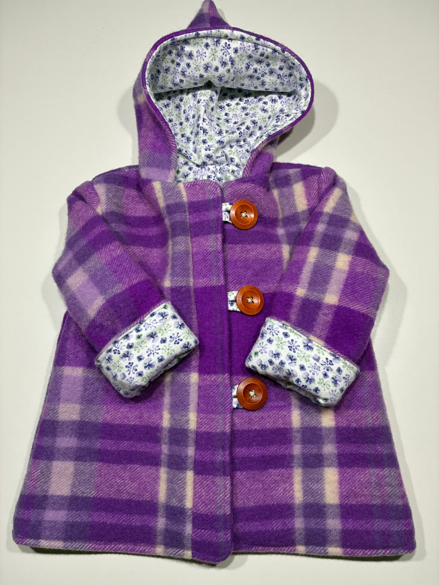 Size 3 Pixie Hood Wool Coat