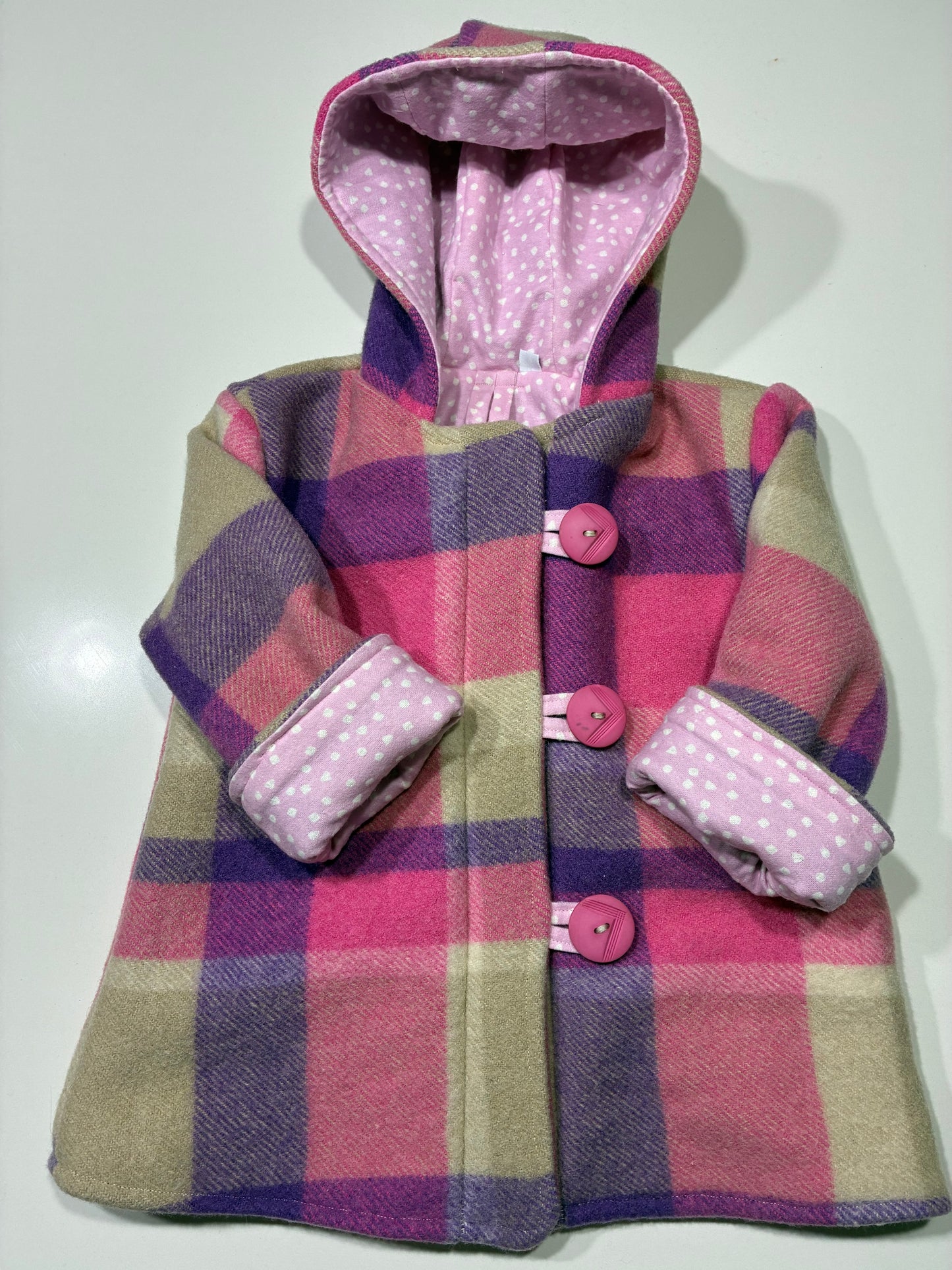 Size 1 Round Hood Wool Coat