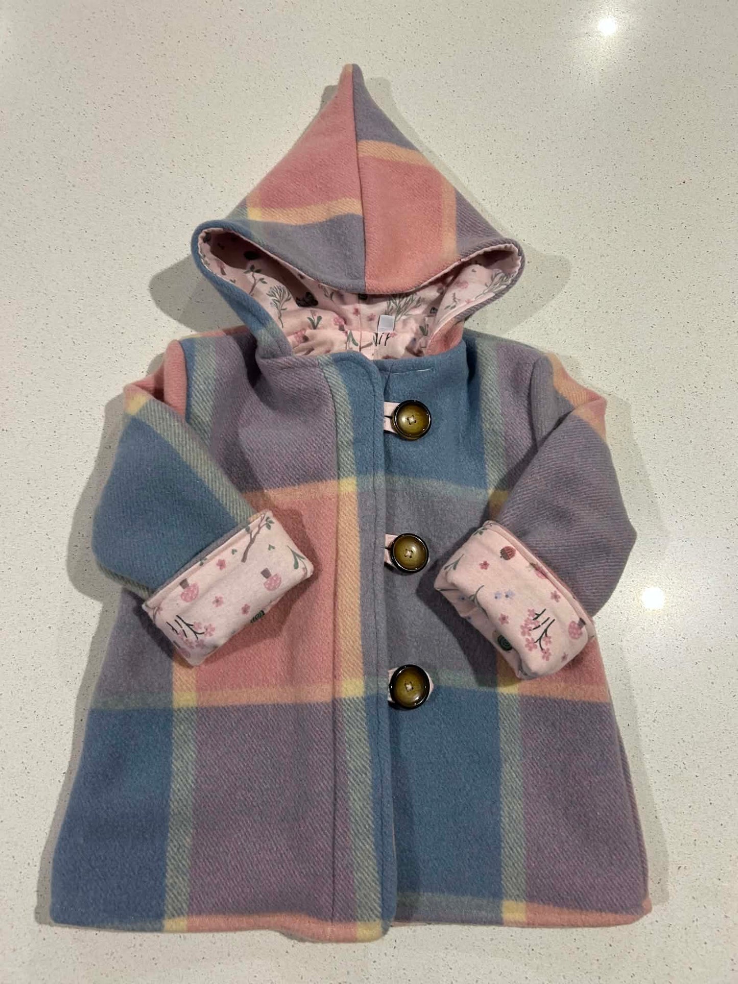 Size 2 Pixie Hood Wool Coat