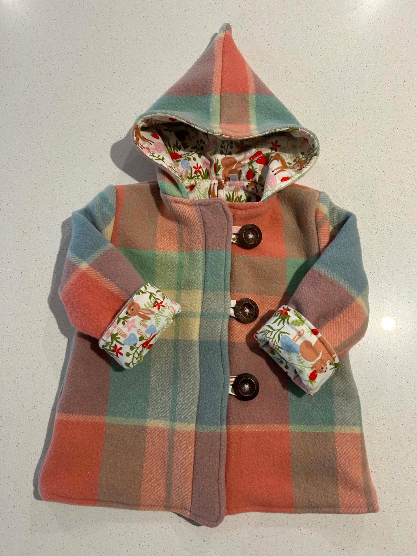 Size 3 Pixie Hood Wool Coat