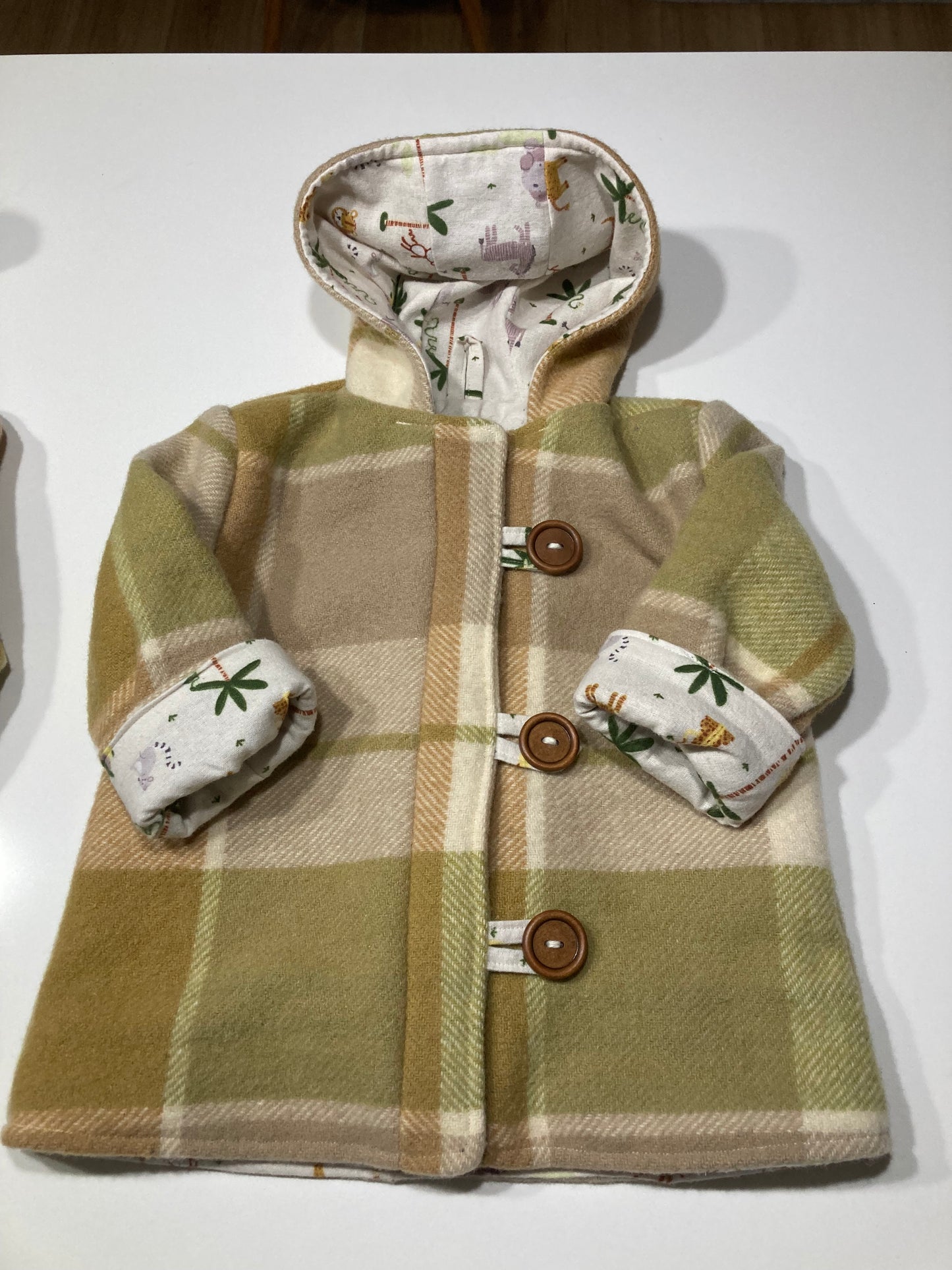 Size 1 Round Hood Wool Coat