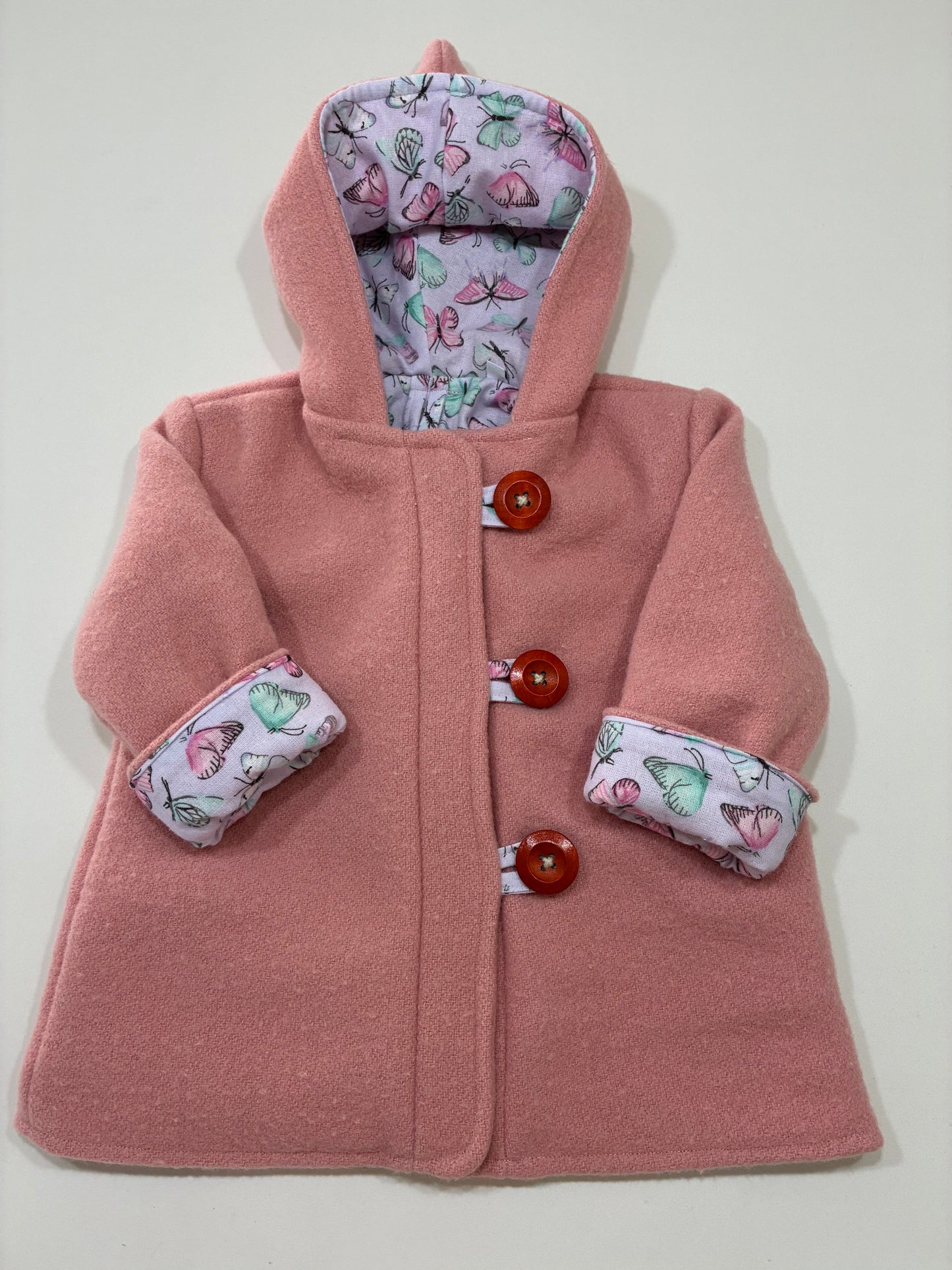 Size 1 Pixie Hood Wool Coat