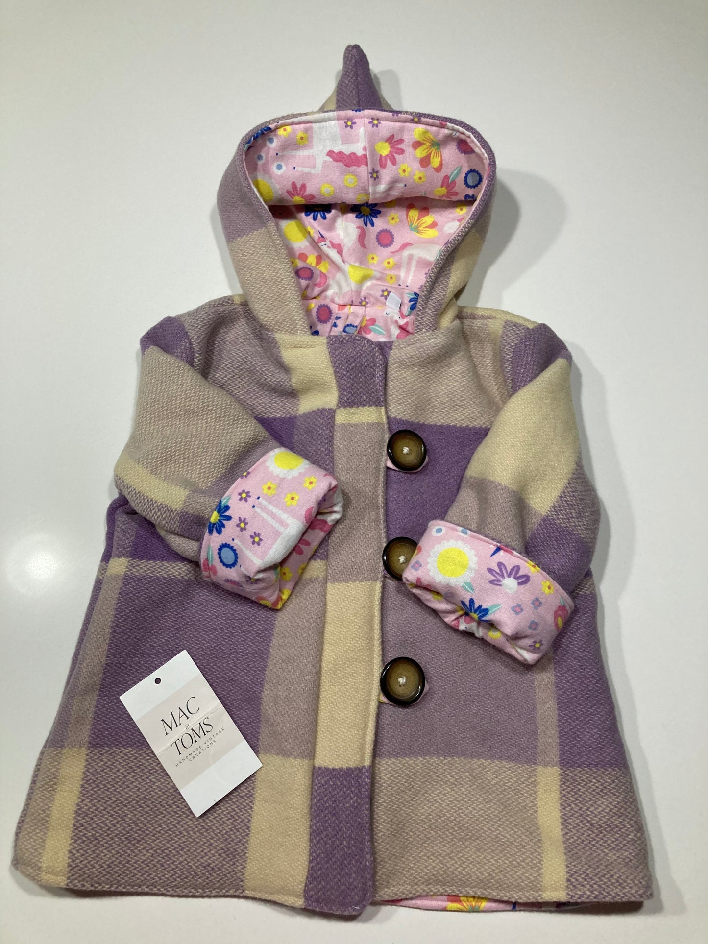 Size 1 Pixie Hood Wool Coat