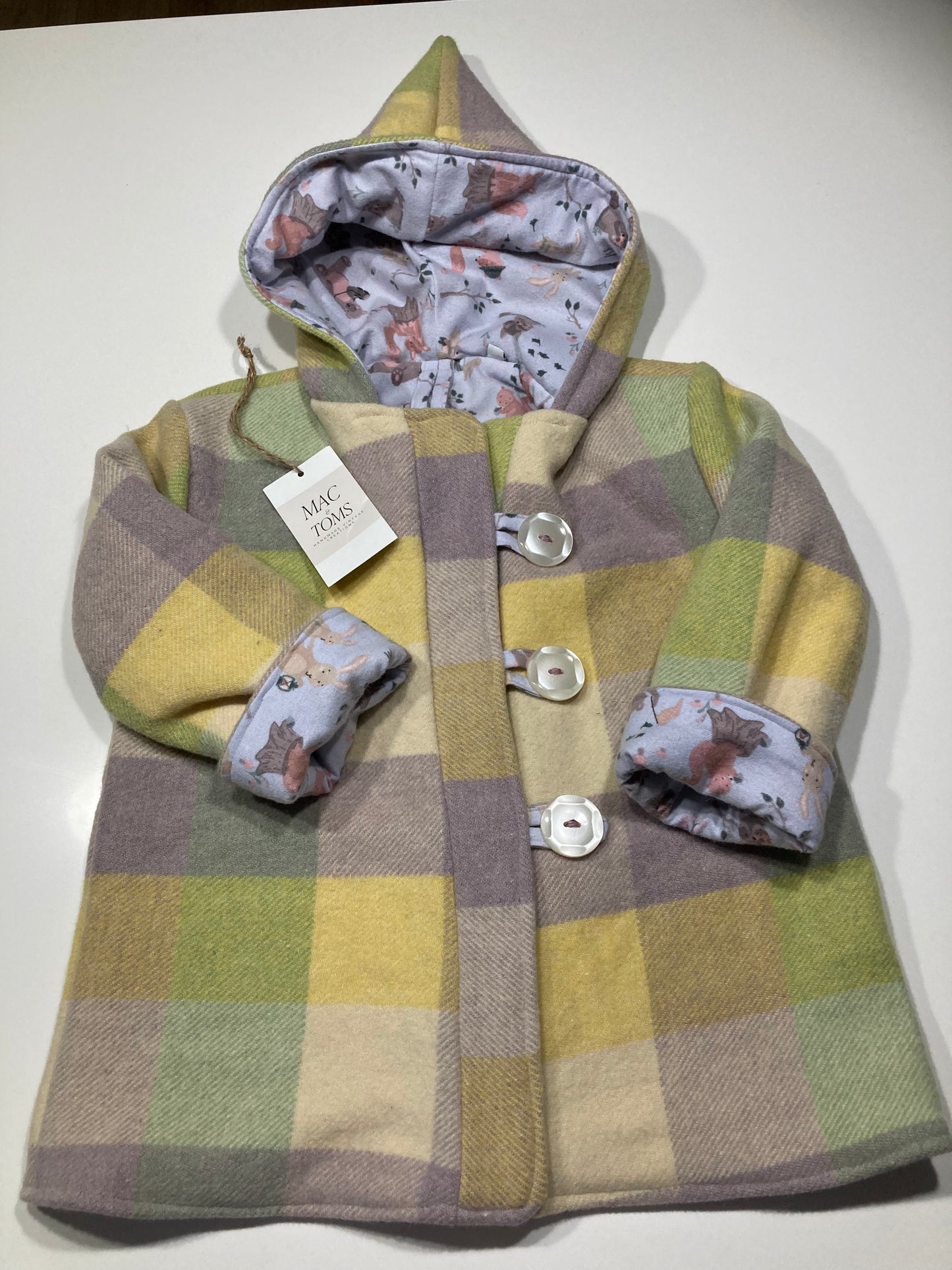 Size 3 Pixie Hood Wool Coat
