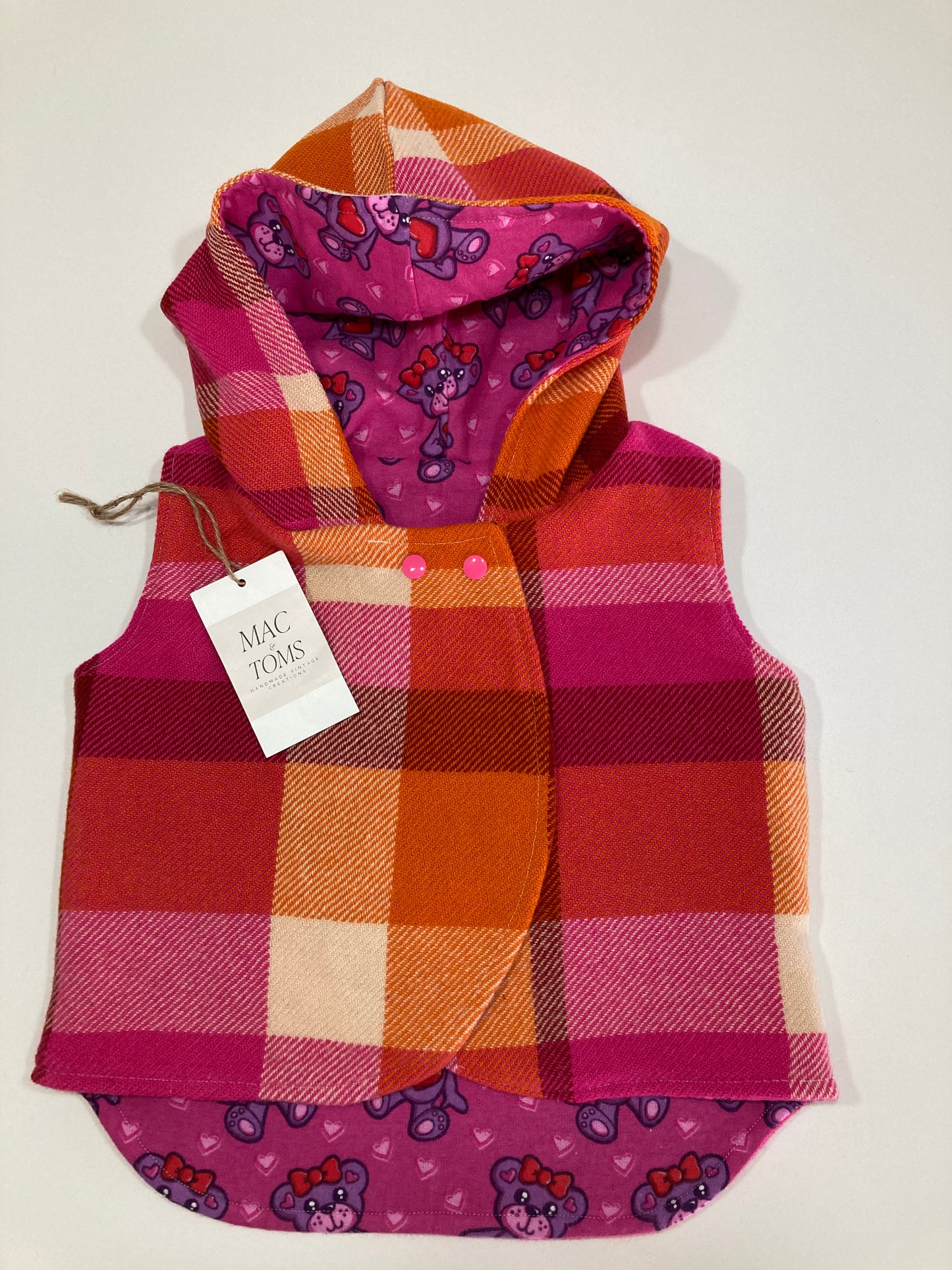 Size 3 Round Hood Wool Vest
