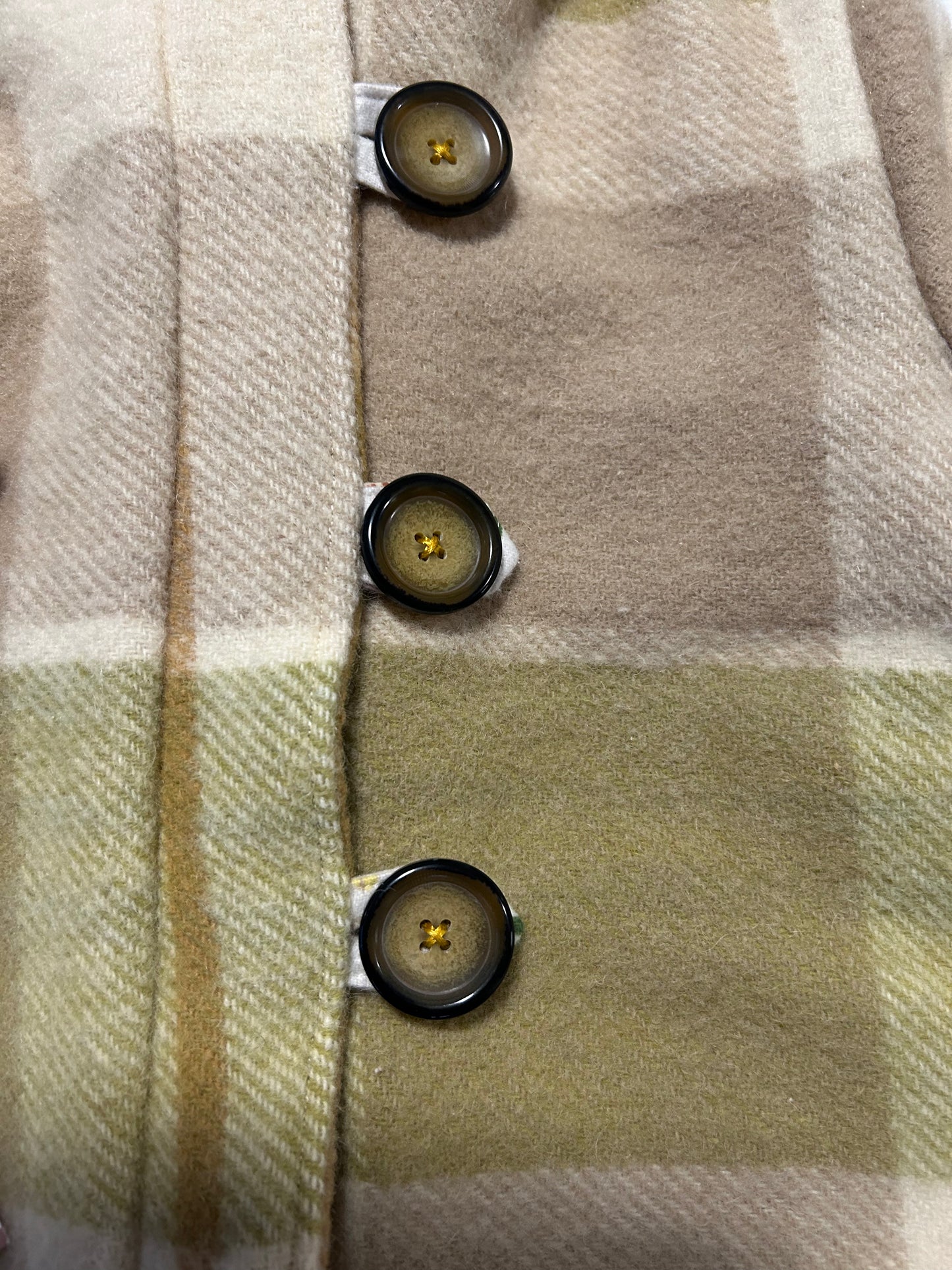 Size 1 Round Hood Wool Coat